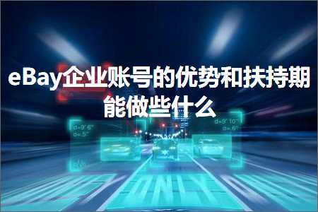 跨境电商知识:eBay企业账号的优势和扶持期能做些什么